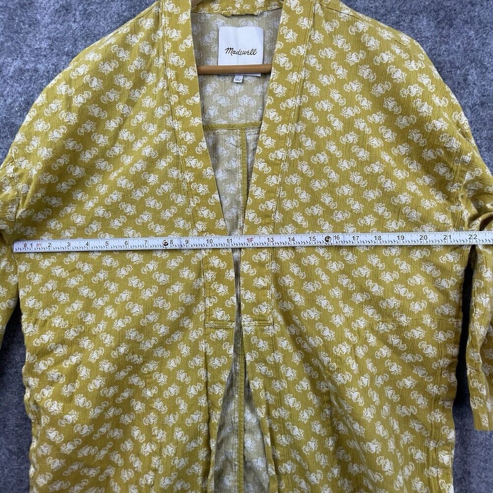 Madewell‎ Print Robe Jacket Womens Small Golden Meadow Boho Flowy Coverup Layer - Picture 4 of 5